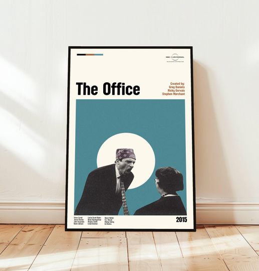 Discover The Office Poster / Movie Poster / Midcentury Modern Art / Minimalist Art / Vintage Print /  Retro Modern Poster / Gift for him