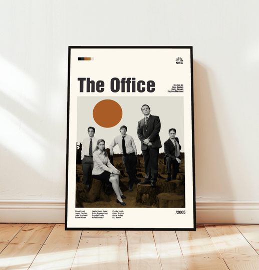 Discover The Office Poster / Movie Poster / Midcentury Modern Art / Minimalist Art / Vintage Print /  Retro Modern Poster / Gift for him