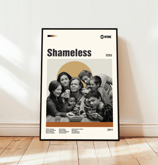 Discover Shameless Poster / Movie Poster / Midcentury Modern Art / Minimalist Art / Vintage Print /  Retro Modern Poster / Gift for him