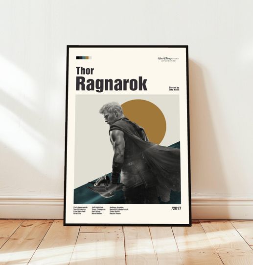 Discover Thor: Ragnarok Poster / Movie Poster / Midcentury Modern Art / Minimalist Art / Vintage Print /  Retro Modern Poster / Gift for him