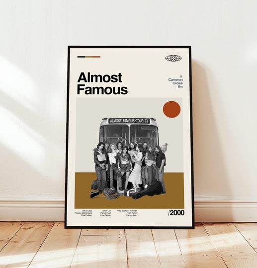 Discover Almost Famous Poster / Movie Poster / Midcentury Modern Art / Minimalist Art / Vintage Print /  Retro Modern Poster / Gift for him