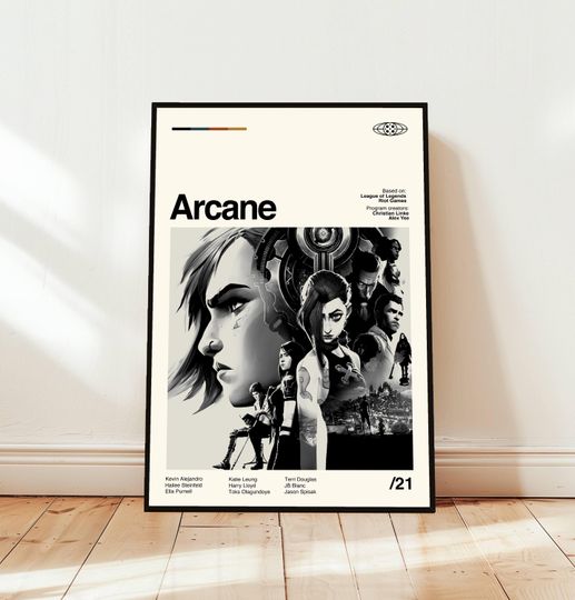 Discover Arcane Poster / Movie Poster / Midcentury Modern Art / Minimalist Art / Vintage Print /  Retro Modern Poster / Gift for him