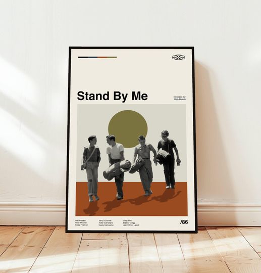 Discover Stand By Me Poster / Movie Poster / Midcentury Modern Art / Minimalist Art / Vintage Print /  Retro Modern Poster / Gift for him