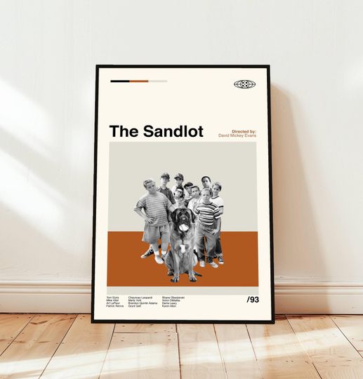 Discover The Sandlot Poster / Movie Poster / Midcentury Modern Art / Minimalist Art / Vintage Print /  Retro Modern Poster / Gift for him