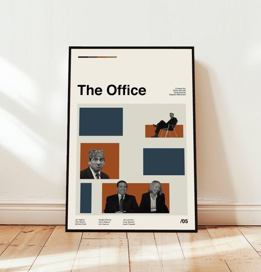 Discover The Office Poster / Movie Poster / Midcentury Modern Art / Minimalist Art / Vintage Print /  Retro Modern Poster / Gift for him