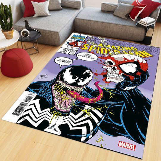 Discover Amazing Spiderman Rug, Spiderman Rug, Comics Cartoon&nbsp;Cover&nbsp;Rug, Kids Room Rug, Home Decor, Gift For Boys Girl, Cool Area Rug,Old Fashion Rug