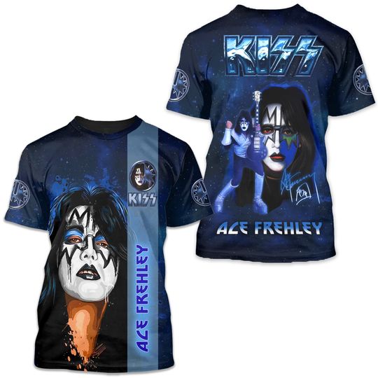 Ace Frehley Rock N Roll 3D T Shirt For Men