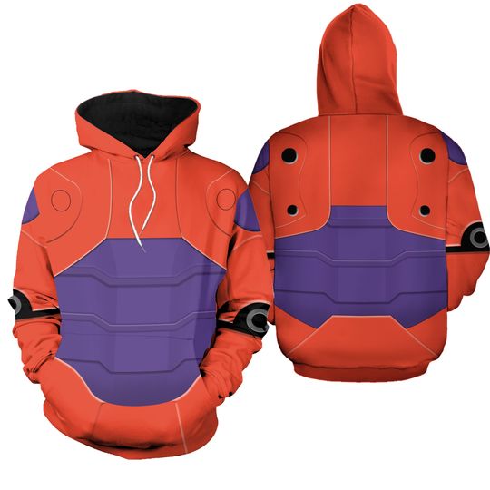 Disney Baymax Armor Wings Render 3D Hoodie, Big Hero 6 Hoodie Joggers Sets, Baymax Costume Hoodie, Baymax Cartoon Cosplay Costume Tee