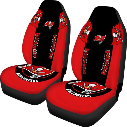 Tampa Bay Buccaneers 2PCS Front Car Seat Cover Auto Truck Seat Cushion Protector