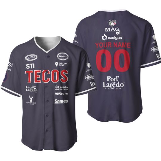Tecolotes De Los Dos Laredos LMB 2024 Baseball Jersey | Music Tour Outfit | Summer Streetwear For Unisex