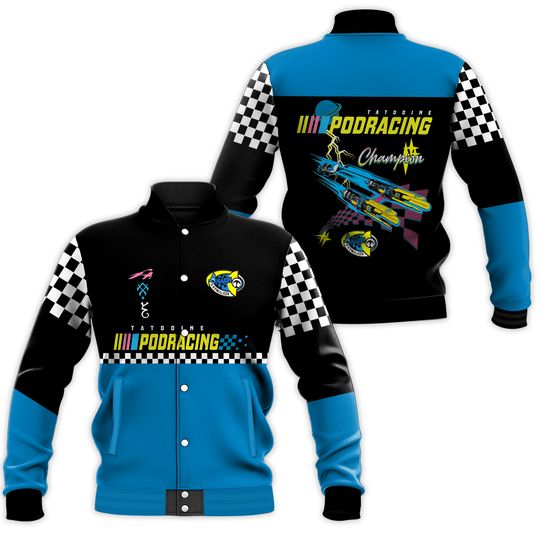 Vintage Tatooine Podracing Champion Baseball Jacket - Disneyland Star Wars Retro Jacket