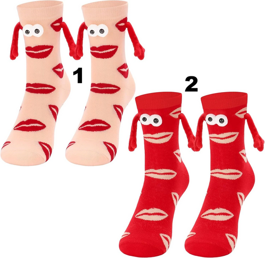 Hand Holding Socks Magnet Funny Novelty Socks that Hold Hands for Couples