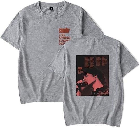 Discover Singer Live 2025 Tour T-Shirt, Short Sleeve Unisex Summer Tee with Music Print