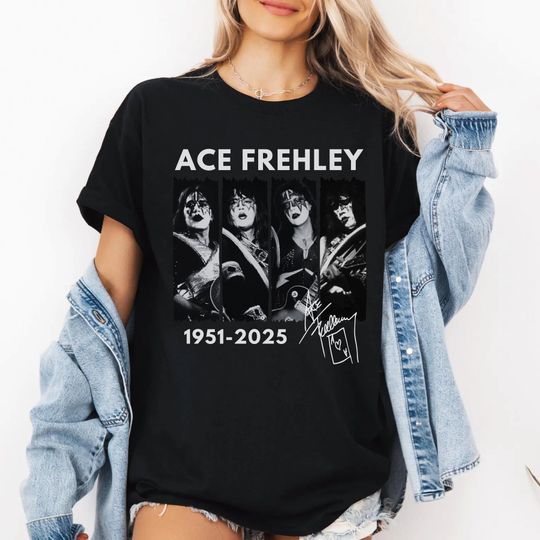 Ace Frehley Memorial Shirt | Spaceman Tribute Tee | 1951-2025 Rock Legend Shirt