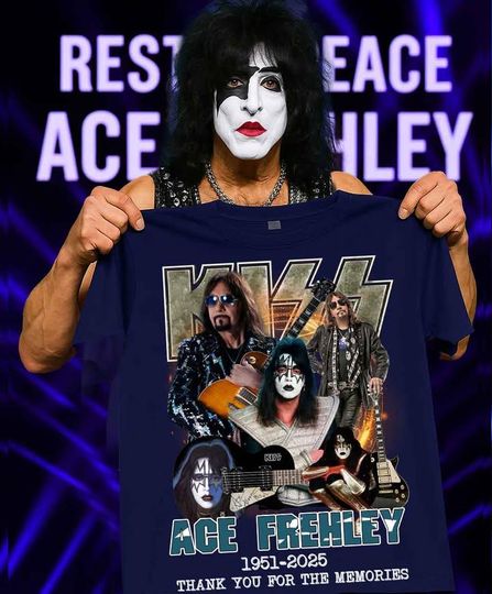 Discover 1951-2025 Memorial Music Fan Gift | RIP Ace Frehley Shirt