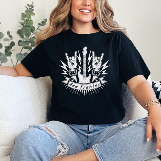 Ace Frehley Solo Album Artwork Short Sleeve T-Shirt, RIP Ace Frehley Shirt