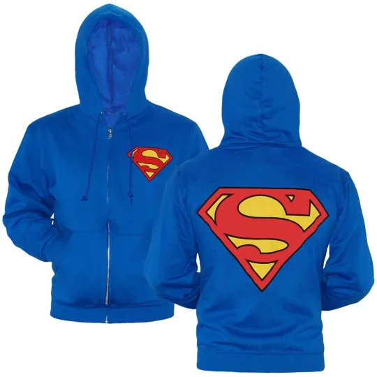 DC Comics Superman Logo Zip-Up Hoodie