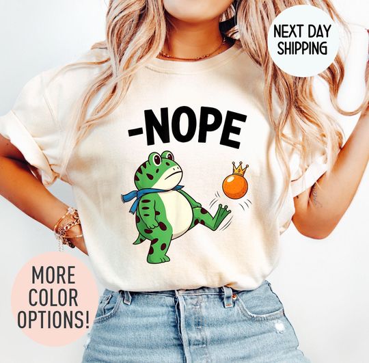 Discover Portland Frog Tee No Kings in America Shirt, No Kings Sweatshirt, Funny Political Meme T-Shirt, Patriotic Shirt, Anti Trump Protest Shirt