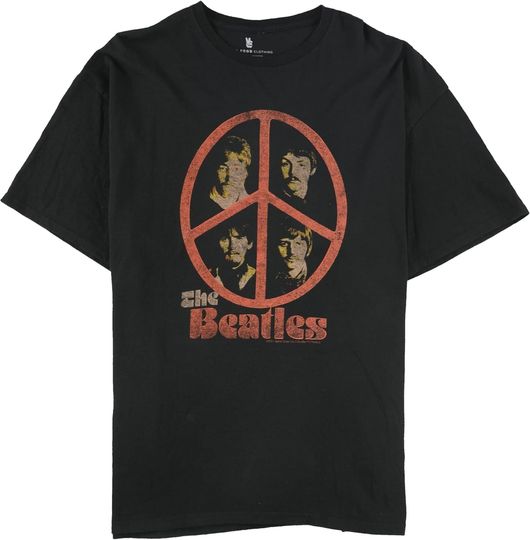 Discover Junk Food Men's Peace Graphic T-Shirt, Black, Medium