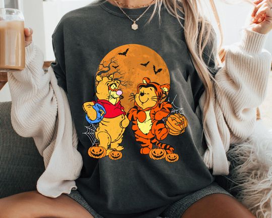 Discover Winnie The Pooh Tigger with Pumpkin Trick or Treat Shirt
