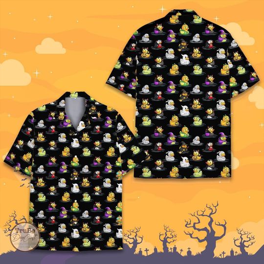 Discover Funny Duck Halloween Aloha Shirt, Summerween Costume Party