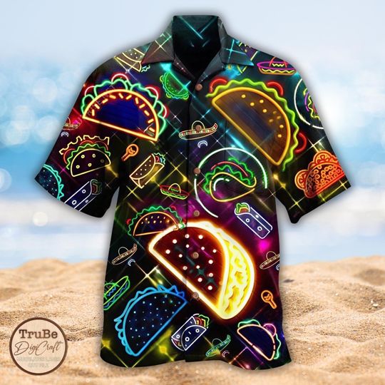 Discover Taco Hawaiian Shirt, Fun Food Pattern for Cinco de Mayo