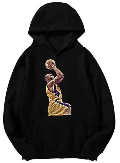 Kobe Bryant Shooting Lakers Hoodie - Iconic Pose Design Unisex Hooded Sweatshirt