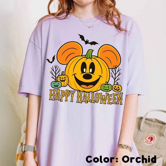 Discover Disney Mickey Pumpkin Happy Halloween T-shirt