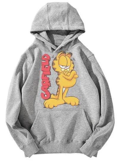 Garfield Cartoon Graphic Hoodie
