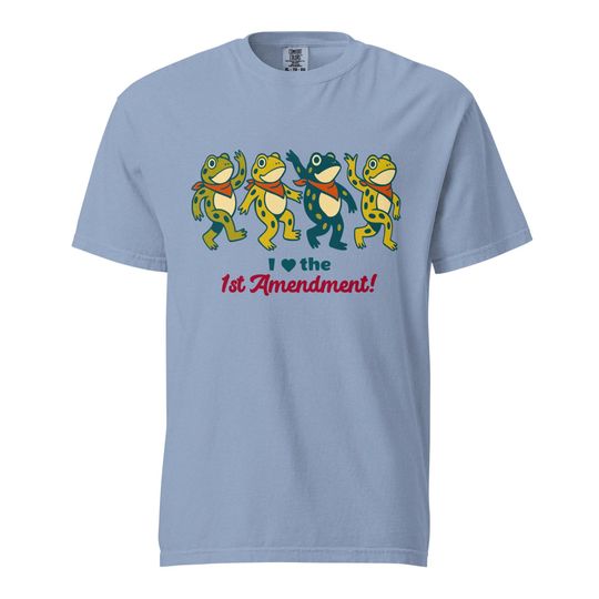 Discover Dancing Frogs Pro-Democracy Protest Comfort Colors T-shirt