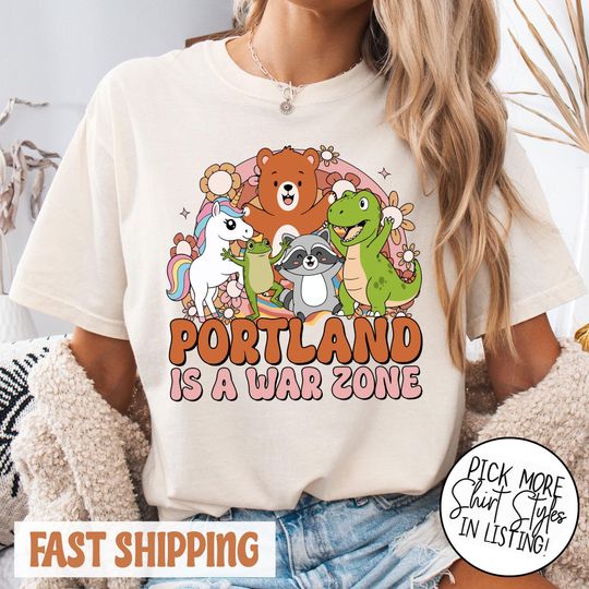 Discover Portland is a War Zone Portland Frog Resist Anti Trump Shirt, Protest Frog, Resist Frog, Portland Frog Protest, Resist Frog, Free Portland