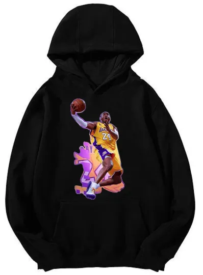 Kobe Bryant Dunk Lakers Hoodie - Dynamic Action Design Unisex Hooded Sweatshirt