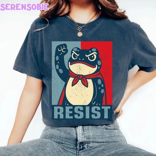 Discover Portland Frog Resist Protest Shirt, Anti-ICE Shirt, Portland Frog Shirt, Protest T Shirt, Anti Establishment, Deportation Resistance