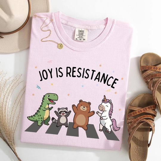 Joy is Resistance: Portland Frog Inflatable Shirt, Protestors Anti Fascism, Liberal Peaceful Protest Png, Anti ICE, Vintage Activist, Fuck ICE