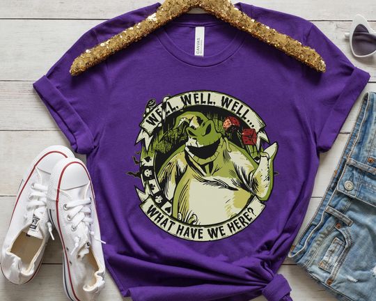 Discover Let's Oogie Boogie Well Well Well Comfort Colors Shirt, The Nightmare Before Christmas Tee, Disney Halloween Party, Disneyland Spooky Season