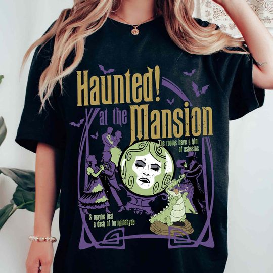 Discover Disney Haunted Mansion Madame Leota Shirt, Crystal Ball Dancing Ghosts, Disneyland Halloween Party, Spooky Season T-shirt, Family Fall Trip