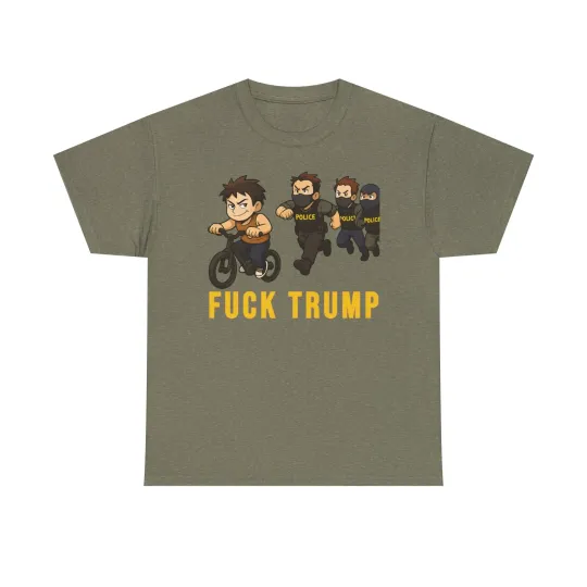 Anti-Trump T-Shirt, MAGA Tee, Round Neck Short Sleeve Shirt