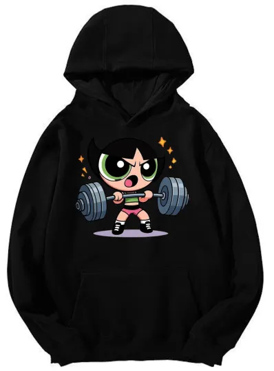 Powerlifting Buttercup The Powerpuff Girls Hoodie