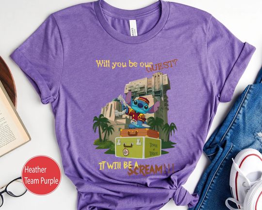 Discover Stitch It Will Be A Scream Comfort Colors Shirt, The Twilight Zone Hollywood Tower Hotel, Lilo & Stitch Halloween Tee, Disney Spooky Season