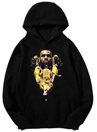 LeBron James Collage Lakers Hoodie - Design Unisex Hooded Sweatshirt