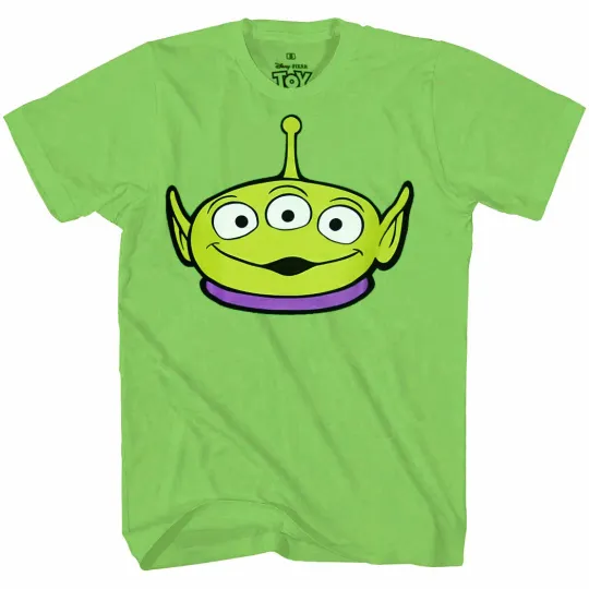 Discover Toy Story Pizza Planet Alien Face T-Shirt
