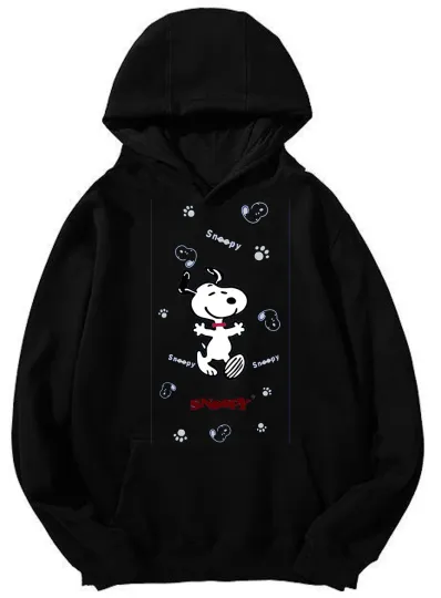 Discover Snoopy Playful Paws Hoodie - Classic Peanuts Character Design Unisex Hoodie