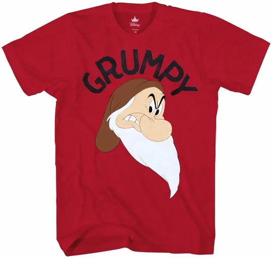 Discover Snow White and Seven Dwarfs Grumpy Face T-Shirt