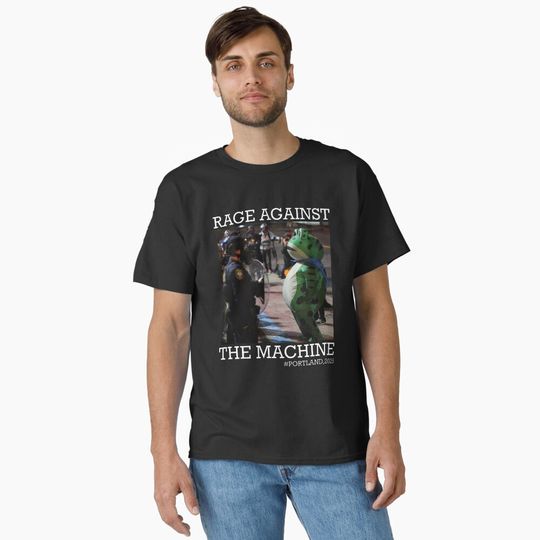Discover Portland-Frog Rage Against  Classic T-Shirt