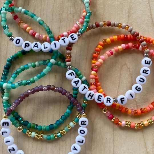 Discover MY SHOWGIRL ERA Beaded Bracelet - Orange  Boutique Quality Jewelry - customizable gift