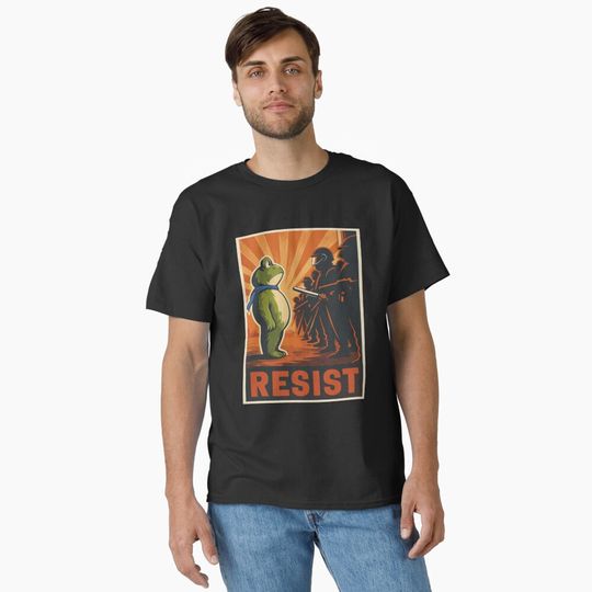 Discover Portland Frog Protest Resist Classic T-Shirt