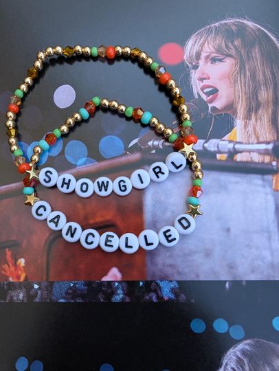 Discover Showgirl Beaded Bracelet/Taylorr Swifts The Life of a Showgirl Friendship Bracelet/Cancelled Friendship Bracelet/Opalite/Ophelia/Wood/Honey