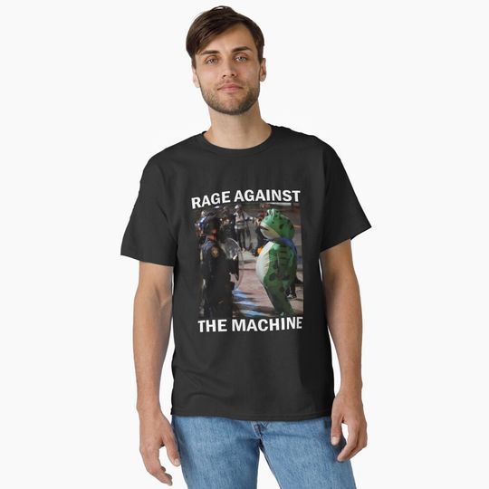 Discover Portland Frog Protest Rage Against Classic T-Shirt