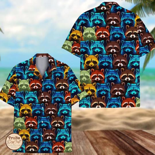 Discover Raccoon Hawaiian Shirt