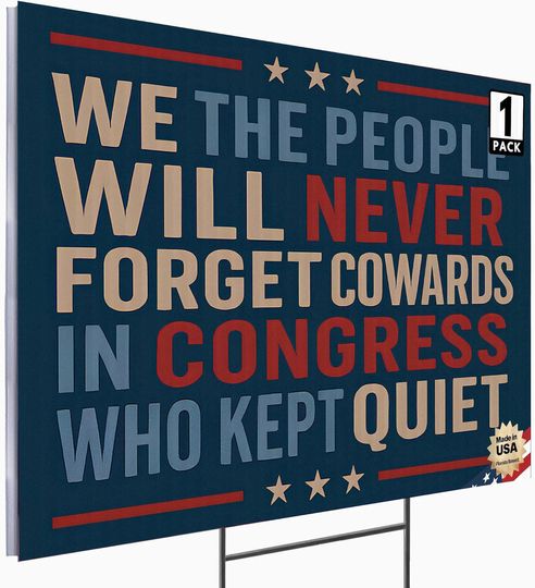 Discover Anti-Trump Yard Sign: 'We the People' Double-Sided Protest Art
